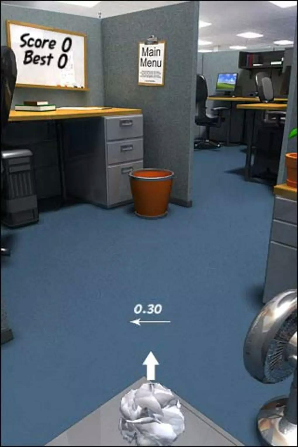 Paper Toss was an early days iOS game where you throw paper balls into a bin (iykyk).